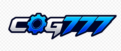 Logo cog777 berwarna neon